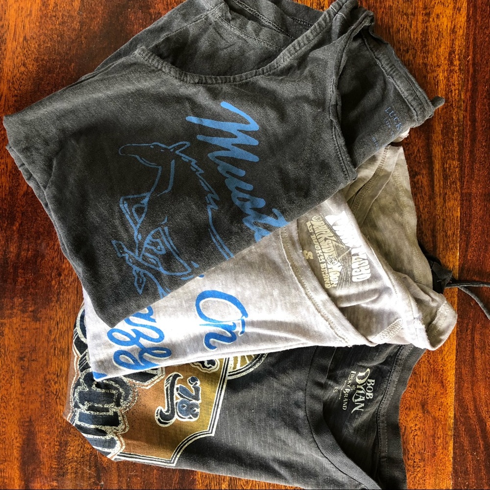 Lot of 3 Lucky Brand brand T-shirts